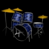 drum set  free 3d model by WebJDC 3d