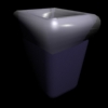 garbage can with liner  free 3d model by WebJDC 3d